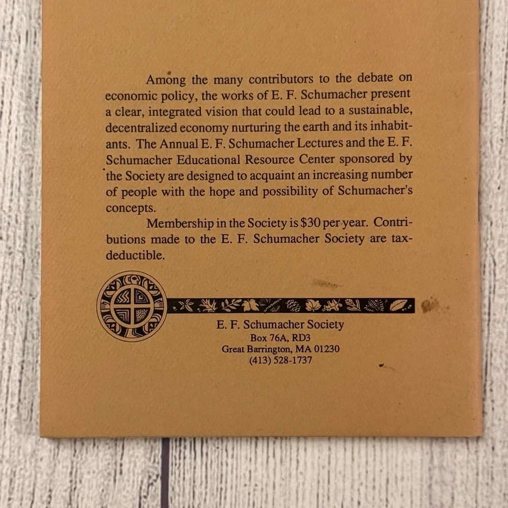 David Brower It's Healing Time on Earth 1993 E.F. Schumacher Society Lecture